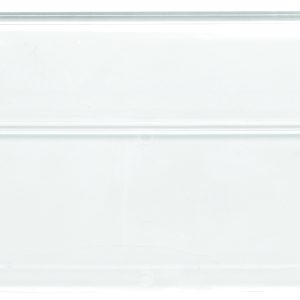 The Quantum Clear Window, made in the USA for use with QMS543, is a smooth-surfaced, clear rectangular plastic cover featuring gentle edge rounding, slight reflections, and a central horizontal indentation.
